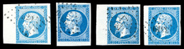 O N°14A, 20c Empire, Quatre Exemplaires Choisis. SUP  Qualité: O - 1853-1860 Napoleon III