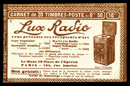 ** N°199-C46, Série 159 E, LUX RADIO Et EU, Bas De Feuille. TB  Qualité: ** - Other & Unclassified