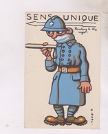 CPA ILLUSTREE A. REMY, SENS UNIQUE (voir Dessin Au Dos) - Remy, A.