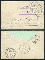 ARGENTINA: RARE STAGECOACH MAIL TO OVERSEAS: Cover Sent To Italy, It Arrived In Buenos Aires From Some Town In The Provi - Préphilatélie