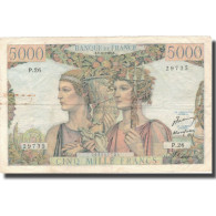 France, 5000 Francs, 5 000 F 1949-1957 ''Terre Et Mer'', 1949, 1949-11-03, TB - 5 000 F 1949-1957 ''Terre Et Mer''
