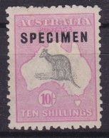 Australia 1918 SPECIMEN SG 43a Mint Hinged (3rd Wmk ) Ovpt Type C - Mint Stamps