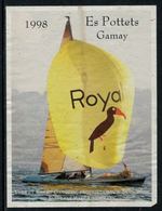 Rare // Etiquette De Vin // Bateau à Voile // Gamay, Royal - Sailboats & Sailing Vessels