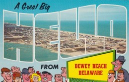 Delaware Hello From Dewey Beach Aerial View - Andere & Zonder Classificatie
