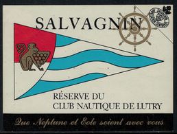 Rare // Etiquette De Vin // Bateau à Voile // Salvagnin, Réserve Du Club Nautique De Lutry - Bateaux à Voile & Voiliers