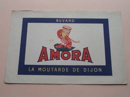 AMORA Moutarde ( +/- 13,5 X 21 Cm. ) Buvard ( Voir Photo ) ! - Moutardes