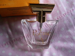 FLACON EAU DE PARFUM ( Vide ) POEME DE LANCOME // Hauteur 8 Cm Avec Sa Boîte - Frascos (vacíos)