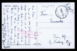 A5760) Böhmen & Mähren Feldpost Karte Brünn 15.3.42 Fehleinstellung Jahr - Covers & Documents