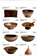 Azerbaijan. 2017 Handicraft, Dishes. M/S Of 8v X 0.2  Michel # 1305-12 KB - Azerbeidzjan