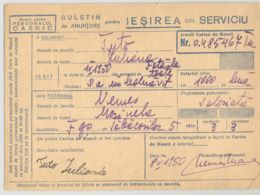 TERMINATION OF EMPLOYMENT NOTICE, 1950, ROMANIA - Covers & Documents