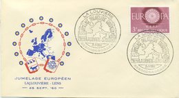 BELGIO - FDC 1960 - EUROPA UNITA - CEPT - SPECIAL CANCEL LA LOUVIERE - 1951-1960