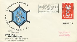 BELGIO - FDC  AZZURRA 1958  - EUROPA UNITA - CEPT - SPECIAL CANCEL EUROPLASTICA 61 - 1951-1960