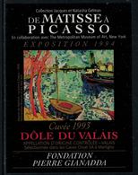 Rare // Etiquette De Vin // Art-Peinture-Tableau // Dôle, De Matisse à Picasso, Fondation Gianadda - Art