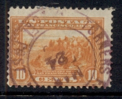 USA 1913 Sc#400A 10c Panama-Pacific Exposition Orange Perf 12 FU - Autres & Non Classés