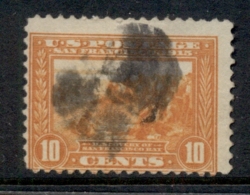 USA 1913 Sc#400A 10c Panama-Pacific Exposition Orange Perf 12 FU - Autres & Non Classés