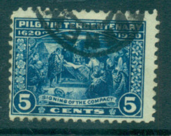 USA 1920 Sc#550 Pilgrim Tercentenary 5c FU Lot67327 - Autres & Non Classés