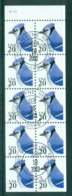 USA 1995 Sc#2483 20c Bluejay Booklet Pane P#S1111 FU Lot47985 - Other & Unclassified