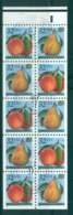 USA 1995 Sc#2487-8 32c Peach,Pear P#11111 Booklet Pane FU Lot48004 - Otros & Sin Clasificación