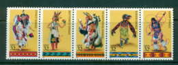 USA 1996 Sc#3072-76 American Indian Dances Str 5 MUH Lot55668 - Otros & Sin Clasificación