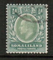 SOMALILAND PROTECTORATE   Scott # 27 VF USED (Stamp Scan # 434) - Somalilandia (Protectorado ...-1959)