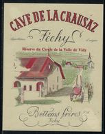 Rare // Etiquette De Vin // Bateaux à Voile  // Féchy, Réserve Du Cercle De La Voile De Vidy - Barcos De Vela & Veleros