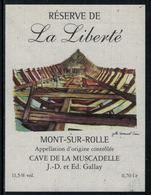 Rare // Etiquette De Vin // Bateau à Voile  // Mont-sur-Rolle, La Liberté - Zeilboten & Zeilschepen