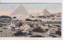 EGYPTE - HOTEL MENA ET MAISON DEVANT LES  VIEILLES PYRAMIDES - Piramiden