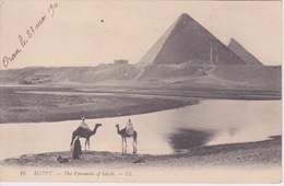 EGYPTE - PYRAMIDES DE GIZEH GIZÉ  EN CONTREJOUR - Piramiden