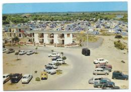 CPSM MARSEILLAN PLAGE, VUE PARTIELLE DU CAMPING MUNICIPAL, CITROEN DS, AMI 6, 2CV, RENAULT 4L 2CV ESTAFETTE, HERAULT 34 - Marseillan