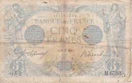 BILLETE DE FRANCIA DE 5 FRANCS DEL 19-06-1915    (BANKNOTE) BLEU - 5 F 1912-1917 ''Bleu''