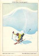 Gd Format :environ15cms X10cms -ref Y166 - Illustrateurs -illustrateur Samivel -montagne -sports D Hiver -ski -skieur - Samivel