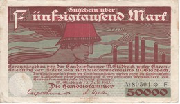 BILLETE DE ALEMANIA DE 50000 MARK DEL AÑO 1923 (BANKNOTE) - Zwischenscheine - Schatzanweisungen