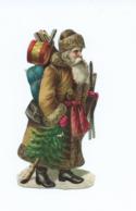 Ancienne Chromo-découpi, Père-Noël, Santa Klaus, N° 2 - Motivos De Navidad