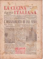 °°° La Cucina Italiana Roma 1936 Ottobre N,10 A. 8  °°° - Casa, Giardino, Cucina