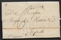 1808 - DEPT. CONQUIS 108 SAVONE - Ecrit Et Signé Par LE MAIRE DE SAVONE - DEPT MONTENOTTE - 1792-1815: Conquered Departments