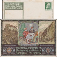 Bavière 1912. Entier Postal TSC. Auberges. Le Château De Nuremberg, Étoile De David, Moyen-Âge, Tour De Babel, Pain - Hostelería - Horesca