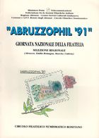 ABRUZZOPHIL ROSETO '91 - GIORNATA NAZIONALE DELLA FILATELIA SELEZIONE REGIONALE 22/23 LUGLIO 1991 - Expositions Philatéliques