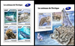 NIGER 2018 **MNH Arctic Animals Tiere Am Nordpol Animaux De Arctique M/S+S/S - OFFICIAL ISSUE - DH1849 - Arctic Tierwelt
