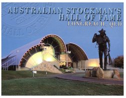 (1222) Australia - (with Stamp At Back Of Card) QLD - Longreach Hall Of Fame - Far North Queensland