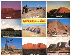 (1222) Australia - NT - Uluru (aka Ayers Rock) 9 Views - Uluru & The Olgas