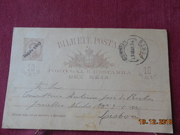 Carte Entier Postal Du Portugal De 1893 Pour La France - Lettres & Documents