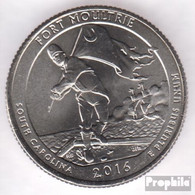 USA KM-Nr. : 2016 Stgl./unzirkuliert Fort Moultrie National Monument Stgl./unzirkuliert 2016 25 Cent Fort Moultrie Natio - 2010-...: National Parks