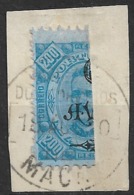 Macau Macao – 1902 King Carlos Surcharged Bisected 6 Avos On 200 Réis - Ungebraucht