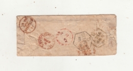 India  1860's  Stampless Cover  Mirzapoor Ajmer Distt Via Agra, Seekur And Jeypur To Ajmere   #  15156  D  Inde Indien - 1858-79 Kolonie Van De Kroon