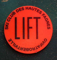 Jeton De Remonte-pente "Lift - Ski Club Des Hautes-Fagnes - Ovifatrobertville" Ski Lift Token - Professionals / Firms