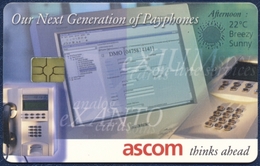 ASCOM TRIAL ISSUE TELEPHONE CARD TELECARD TELECARTE NEXT GENERATION OF PAYPHONES PERFECT - Andere - Europa