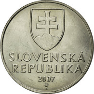 Monnaie, Slovaquie, 2 Koruna, 2007, SUP+, Nickel Plated Steel, KM:13 - Slovaquie