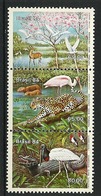 BRAZIL #1922  -  BRAZILIAN  WETLANDS  FAUNA -  JAGUAR - BIRDS   3v 1984 - Ungebraucht