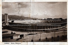 Torino Stadio Mussolini Piega Centrale Viaggiata 1937 Stadium Stadion Stade - Stades & Structures Sportives