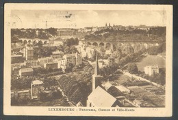 C.P. De LUXEMBOURG - CLAUSEN Panorama Ville Haute Affr. 10c. Obl. Mécanique TOURING-CLUB Luxembourgeois 1932 Vers Anvers - Bourscheid